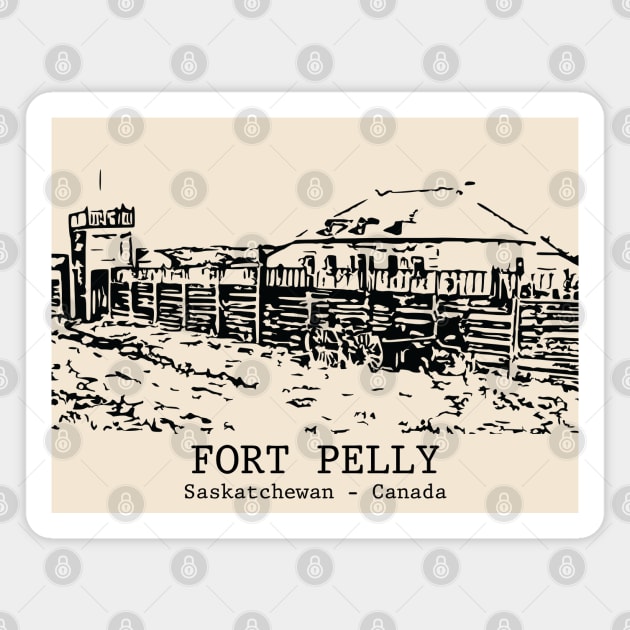 Fort Pelly - Saskatchewan Magnet by Lakeric